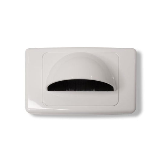 OUTLET PLATE - BULLNOSE BRUSH COVER