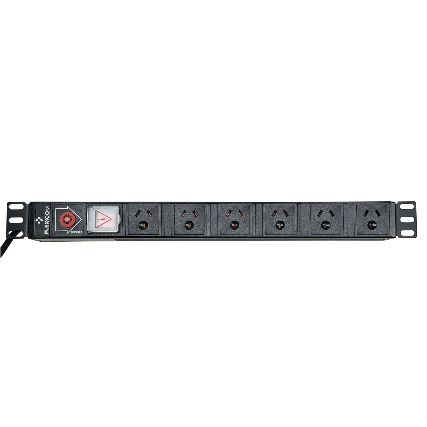 Flexicom – 6 Port Basic PDU – Horizontal, 10A , 3pin AUS